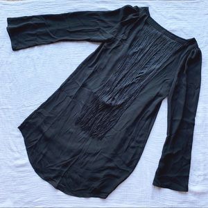 NWOT Express open back fringe dress